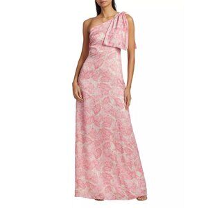 Sachin + Babi Pink Floral One-Shoulder Maxi Dress